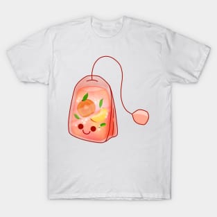 Cute Peach Tea Bag T-Shirt